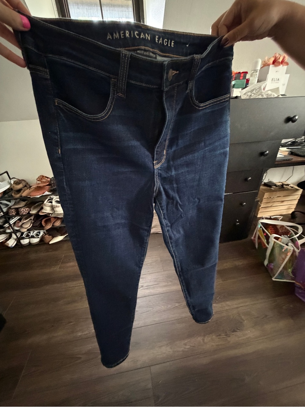 American Eagle Outfitters Navy Blue Skinny Jeans